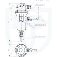 Snímač vodivosti průtočný pro malé koncentrace c = 0,022 cm-1